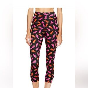 Kate Spade & Beyond Yoga Cili Pepper Leggings sz S